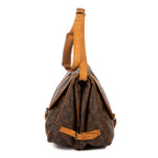 Bolso de hombro Saumur GM Lona Monogram Marrón