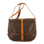 Bolso de hombro Saumur GM Lona Monogram Marrón