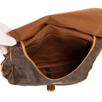 Bolso de hombro Saumur GM Lona Monogram Marrón