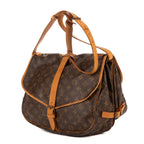 Bolso de hombro Saumur GM Lona Monogram Marrón
