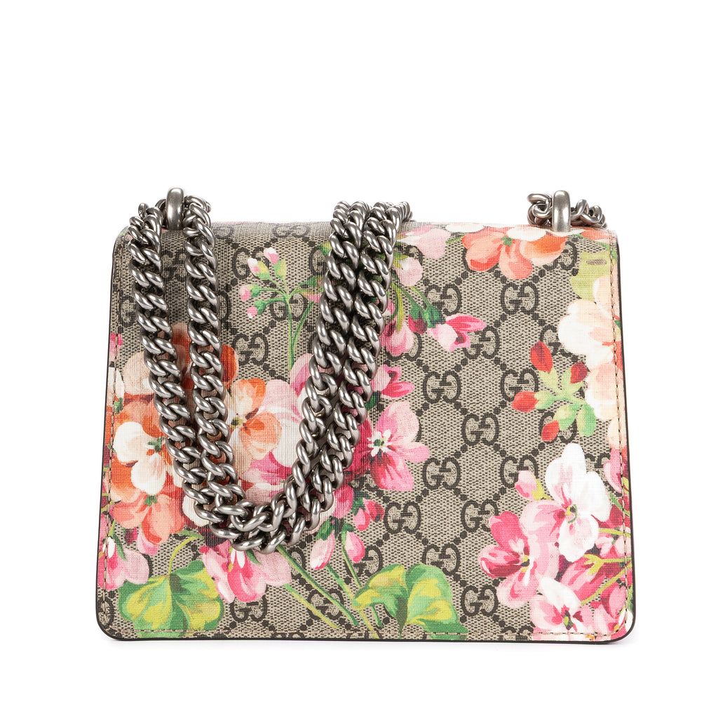 Shoulder Bag Blooms Dionysus Mini Beige Blooms Supreme Coated Canvas