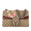 Sac à bandoulière Dionysus Blooms petit, en toile enduite Suprême Blooms beige