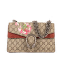 Bolso de hombro Blooms Dionysus pequeño lona revestida Supreme con estampado Blooms beige