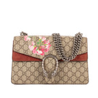 Bolso de hombro Blooms Dionysus pequeño lona revestida Supreme con estampado Blooms beige