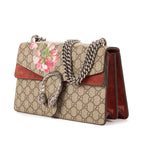 Bolso de hombro Blooms Dionysus pequeño lona revestida Supreme con estampado Blooms beige
