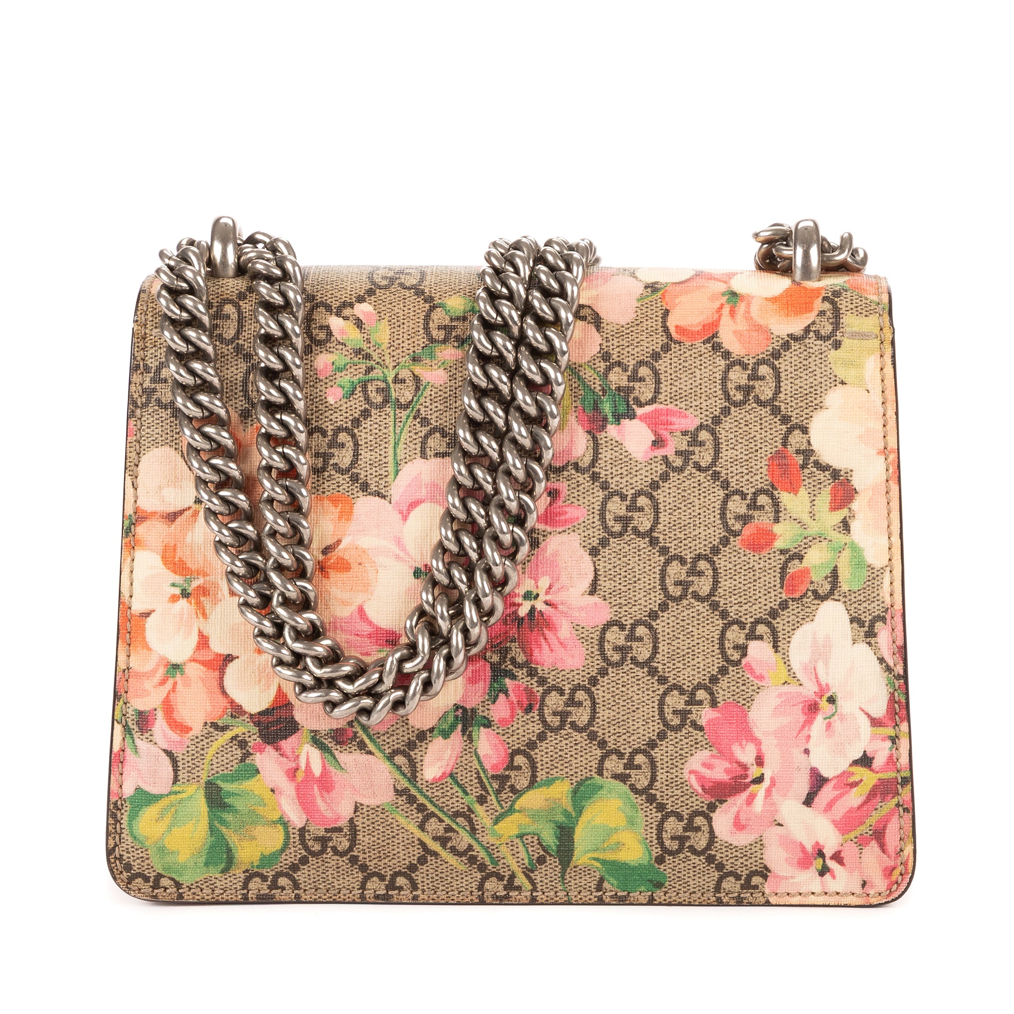 Bandolera Blooms Dionysus Mini Lona Revestida Supreme Beige con Motivo Blooms