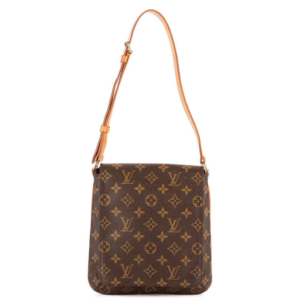 Bolso de hombro Musette Salsa lona Monogram marrón