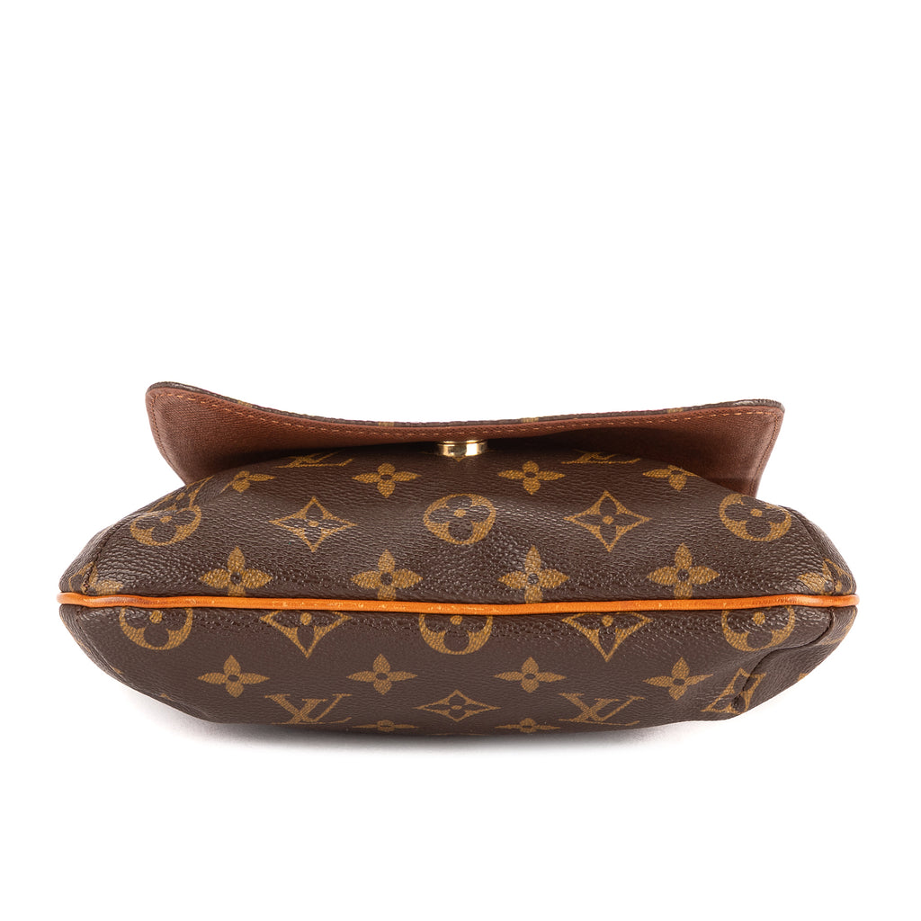 Bolso de hombro Musette Salsa lona Monogram marrón