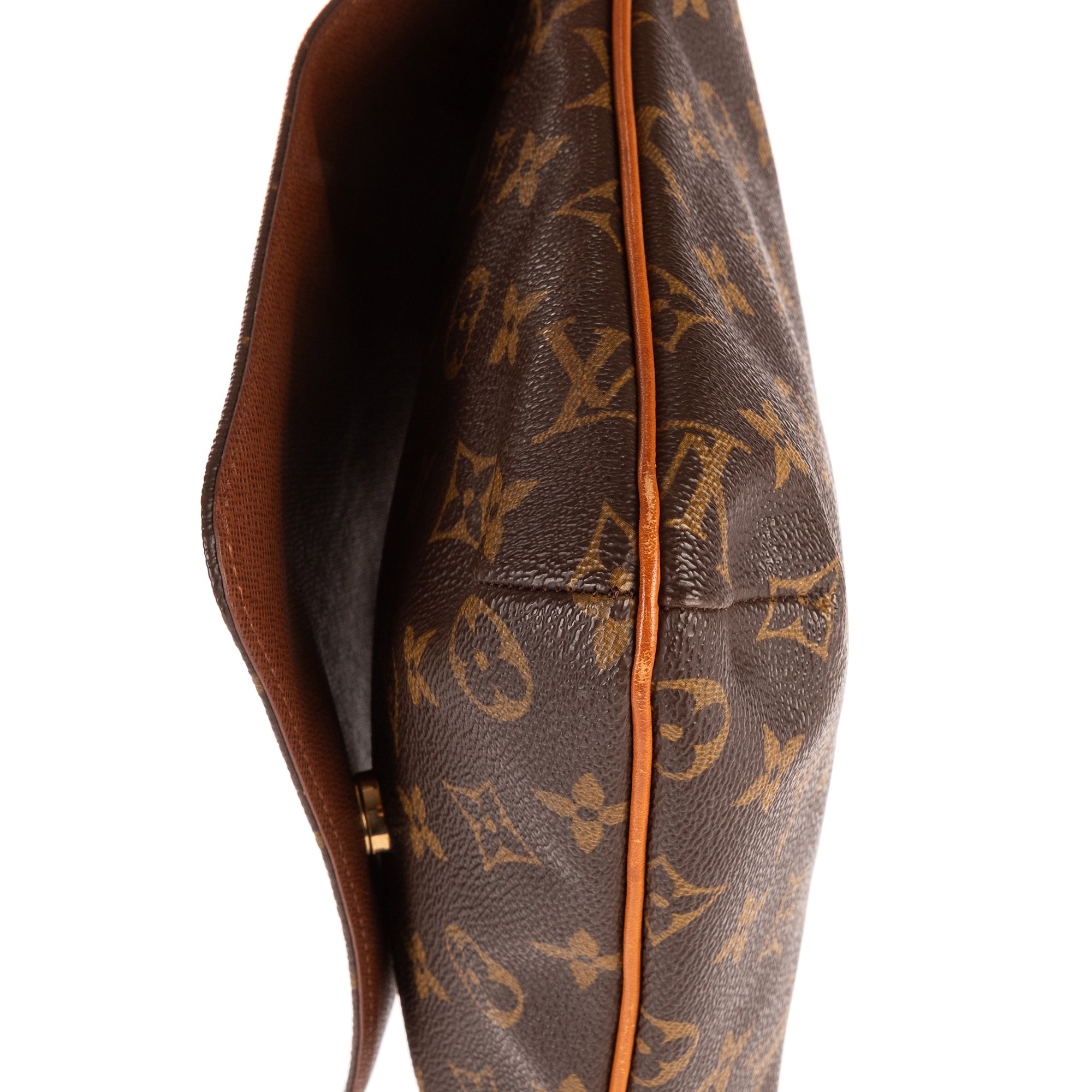 Bolso de hombro Musette Salsa lona Monogram marrón