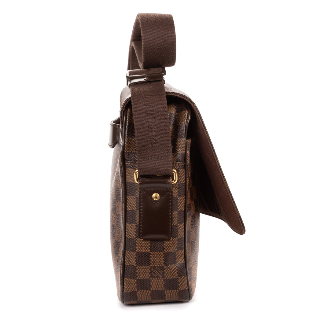 Shoulder Bag Shelton MM Dark Brown Damier Ebene