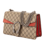Bolso de hombro Dionysus pequeño de lona revestida Supreme beige
