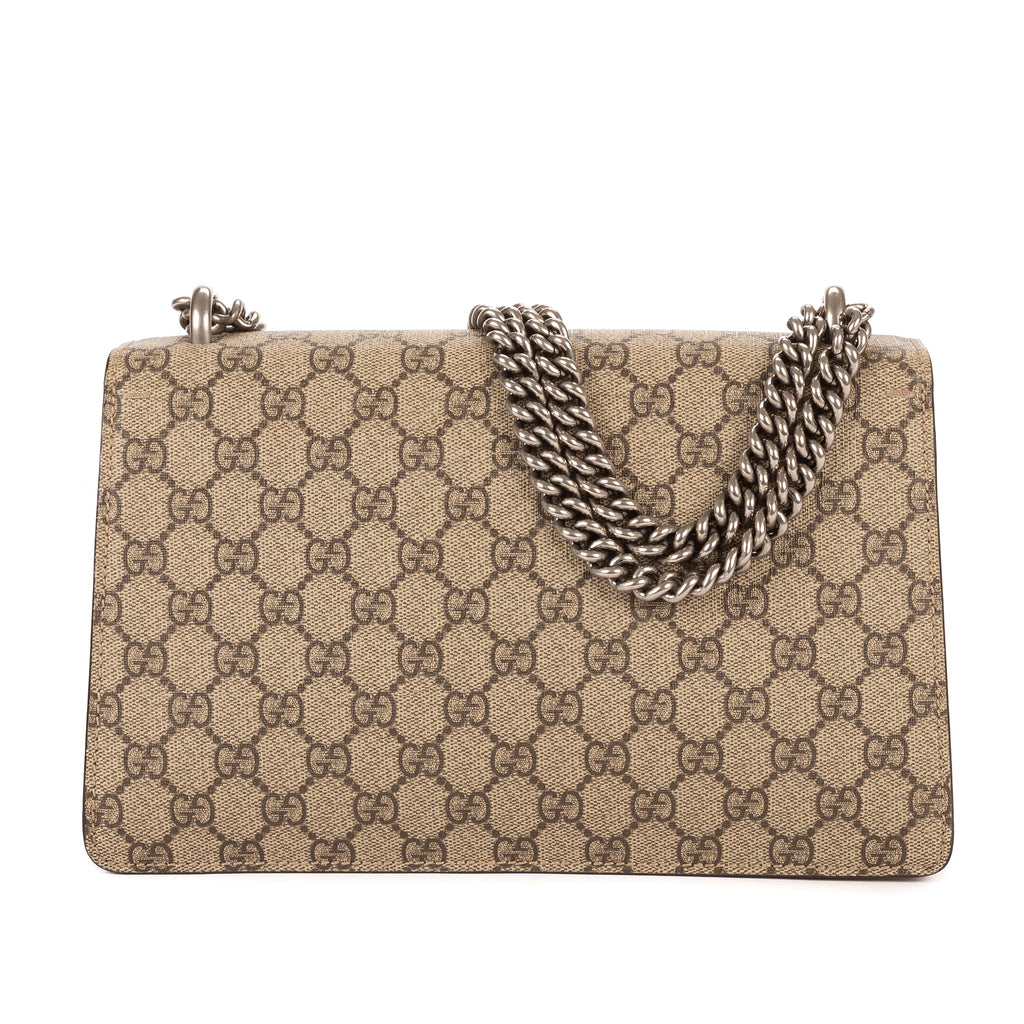 Bolso de hombro Dionysus pequeño de lona revestida Supreme beige