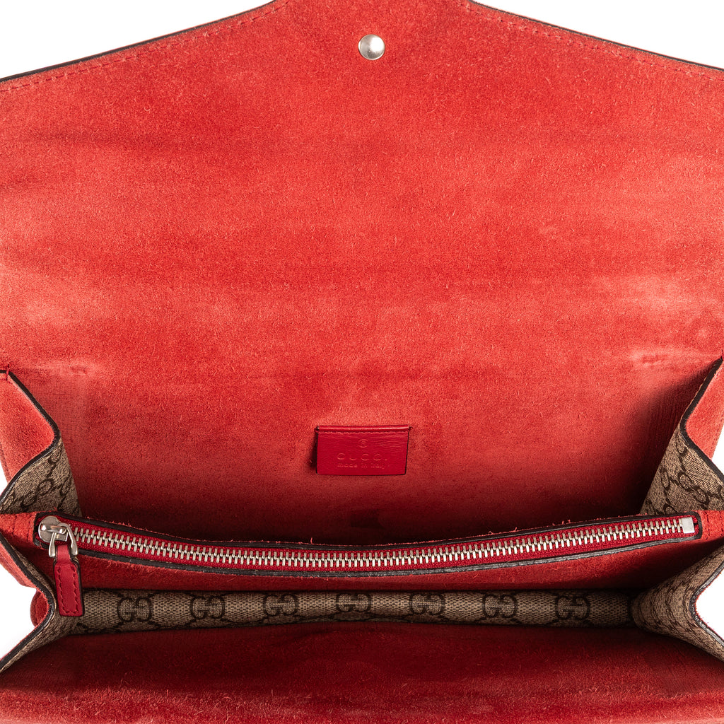 Bolso de hombro Dionysus pequeño de lona revestida Supreme beige