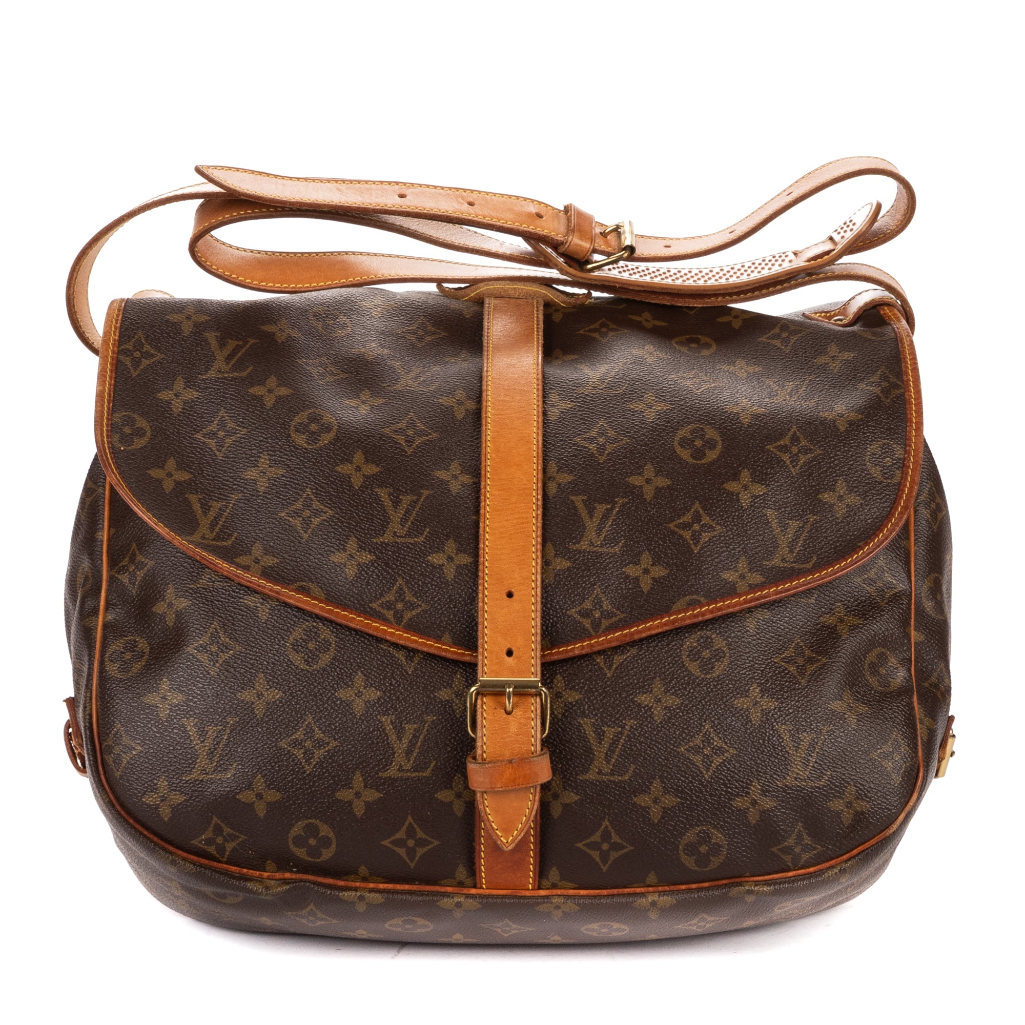 Crossbody Saumur GM Brown Monogram Canvas