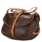 Crossbody Saumur GM Brown Monogram Canvas