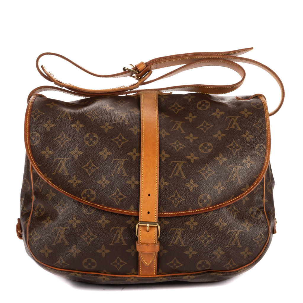 Crossbody Saumur GM Brown Monogram Canvas