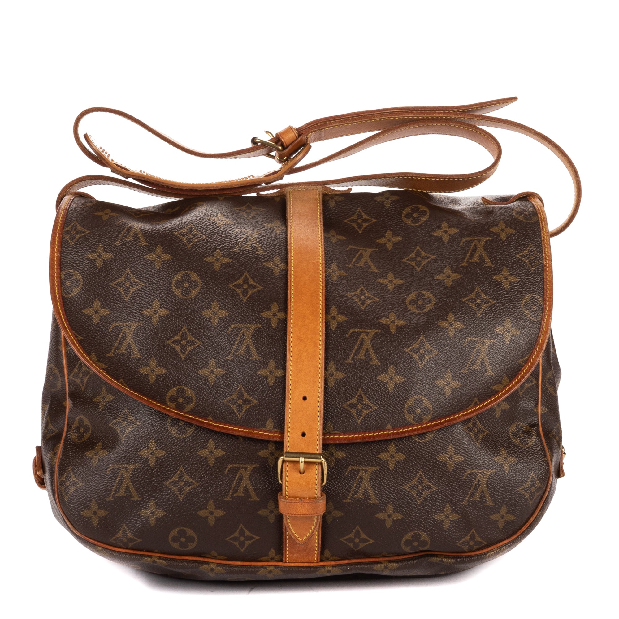 Crossbody Saumur GM Brown Monogram Canvas