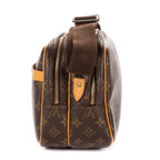 Shoulder Bag Reporter PM Brown Monogram Canvas