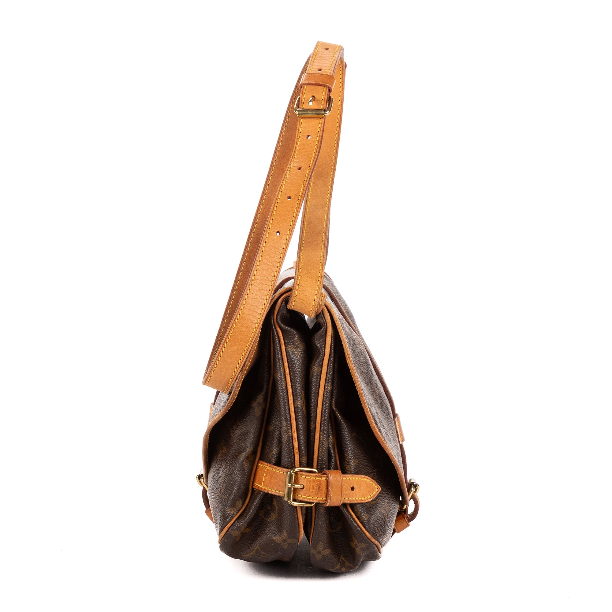 Crossbody Saumur PM Brown Monogram Canvas