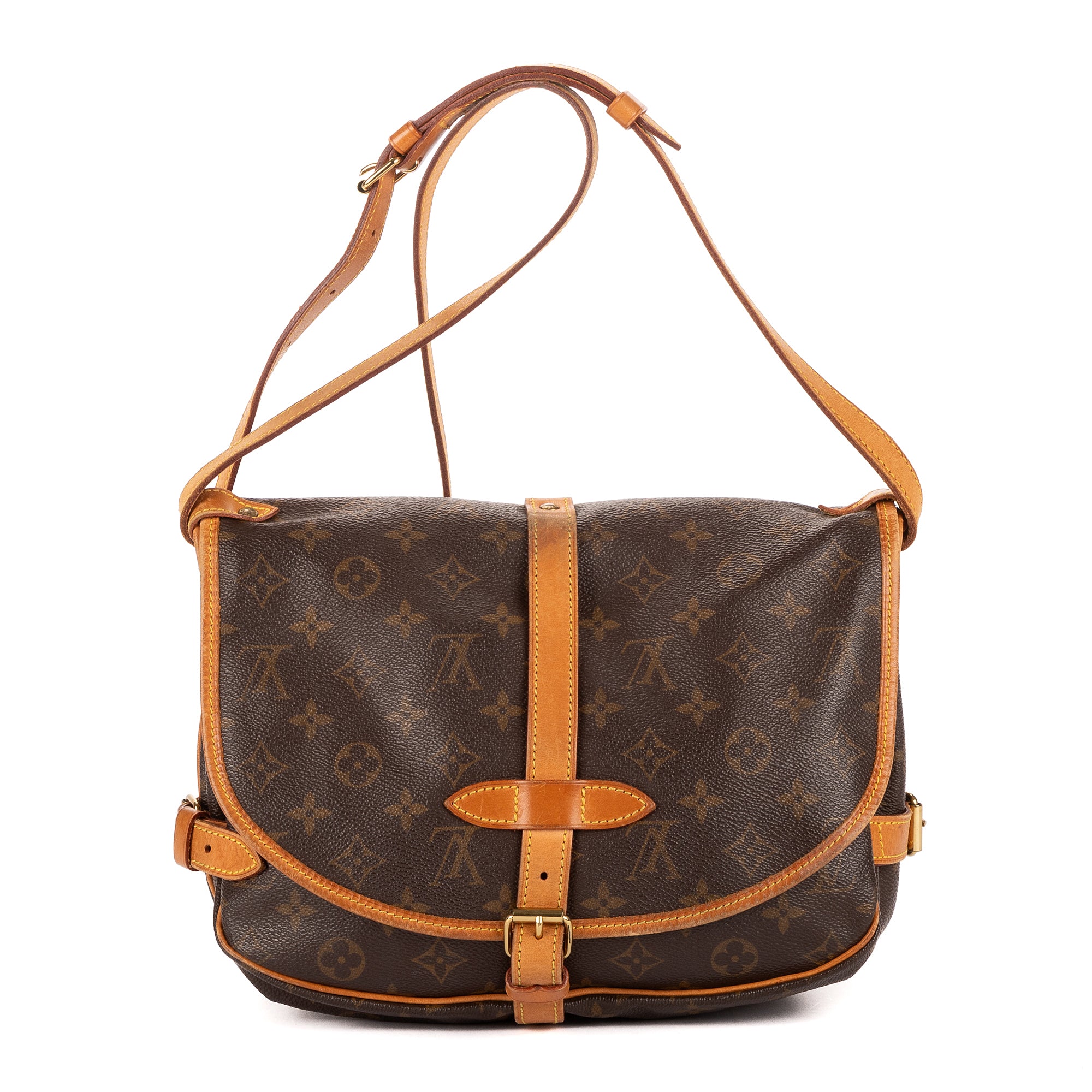 Crossbody Saumur PM Brown Monogram Canvas