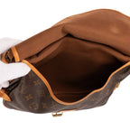 Crossbody Saumur PM Brown Monogram Canvas