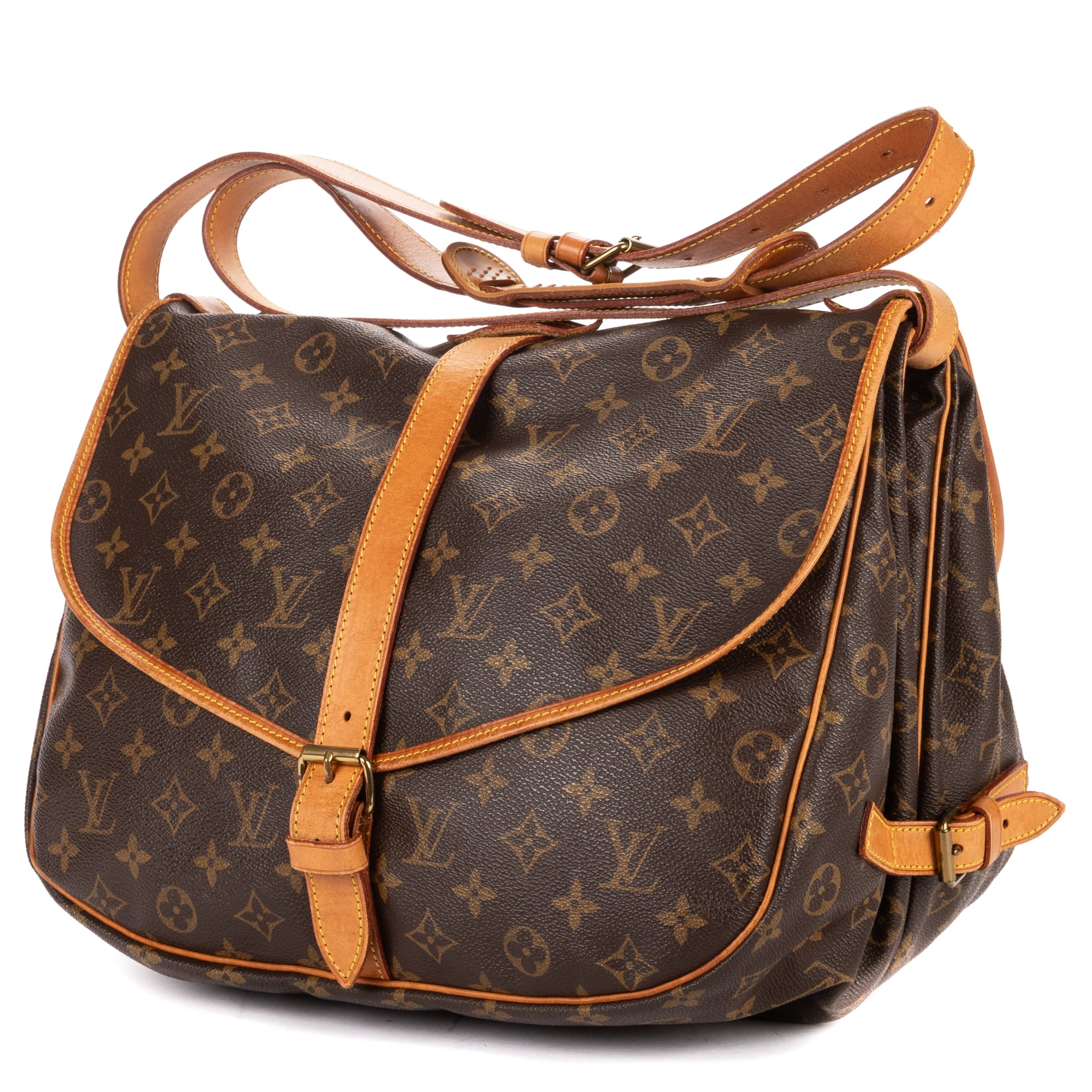 Crossbody Saumur GM Brown Monogram Canvas