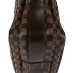 Sac à Bandoulière Naviglio Damier Ébène Marron Foncé