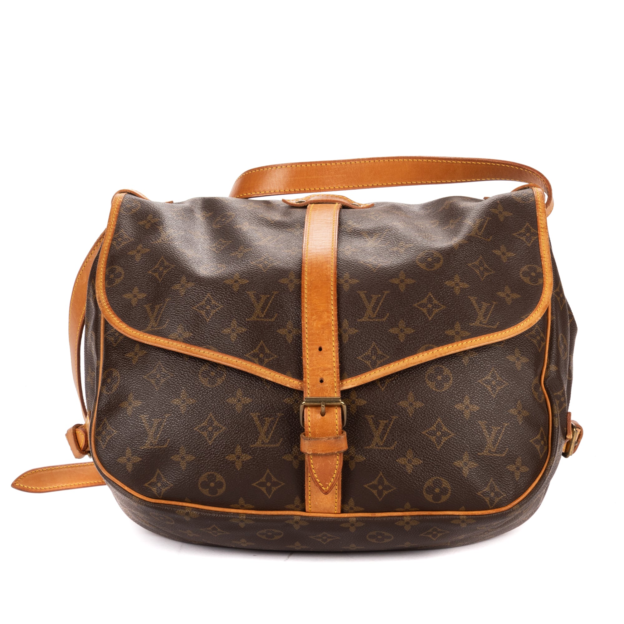 Crossbody Saumur GM Brown Monogram Canvas