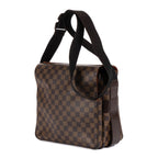 Shoulder Bag Naviglio Dark Brown Damier Ebene
