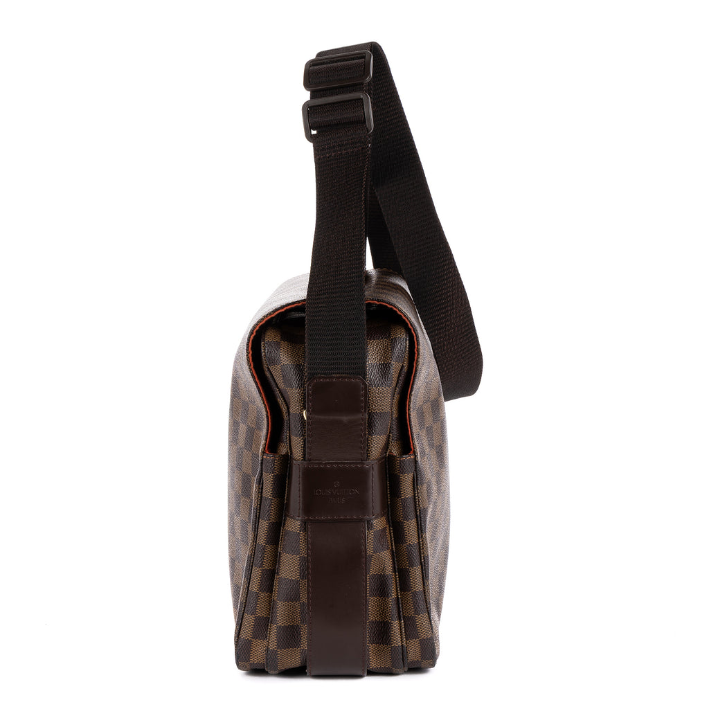 Shoulder Bag Naviglio Dark Brown Damier Ebene