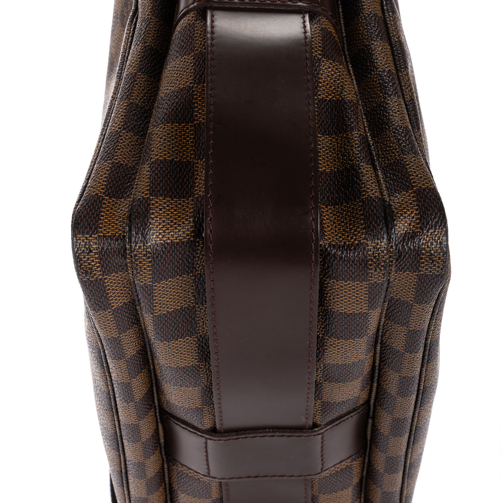 Shoulder Bag Naviglio Dark Brown Damier Ebene