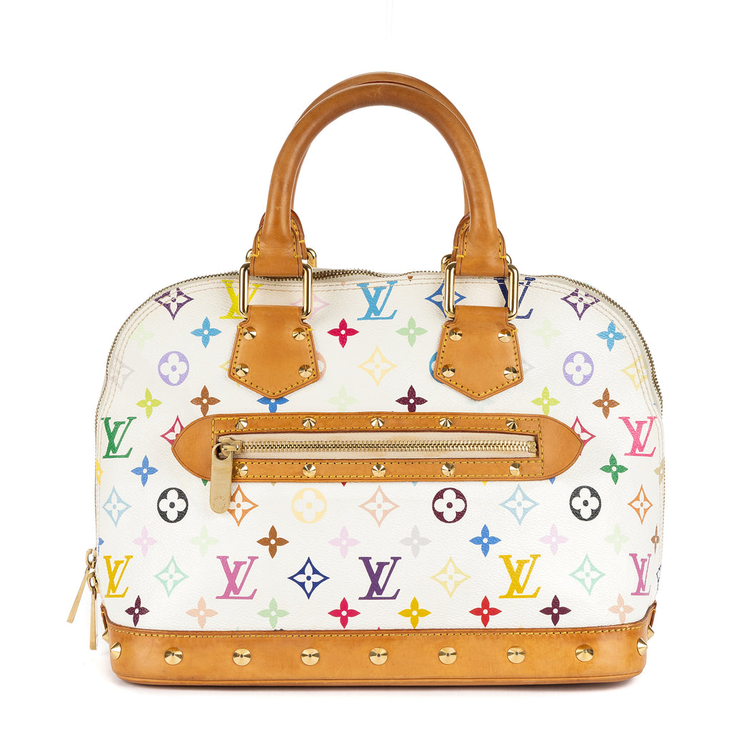 Bolso de mano Alma PM Lona Monogram Colorida Blanca