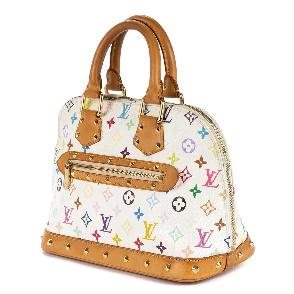 Bolso de mano Alma PM Lona Monogram Colorida Blanca