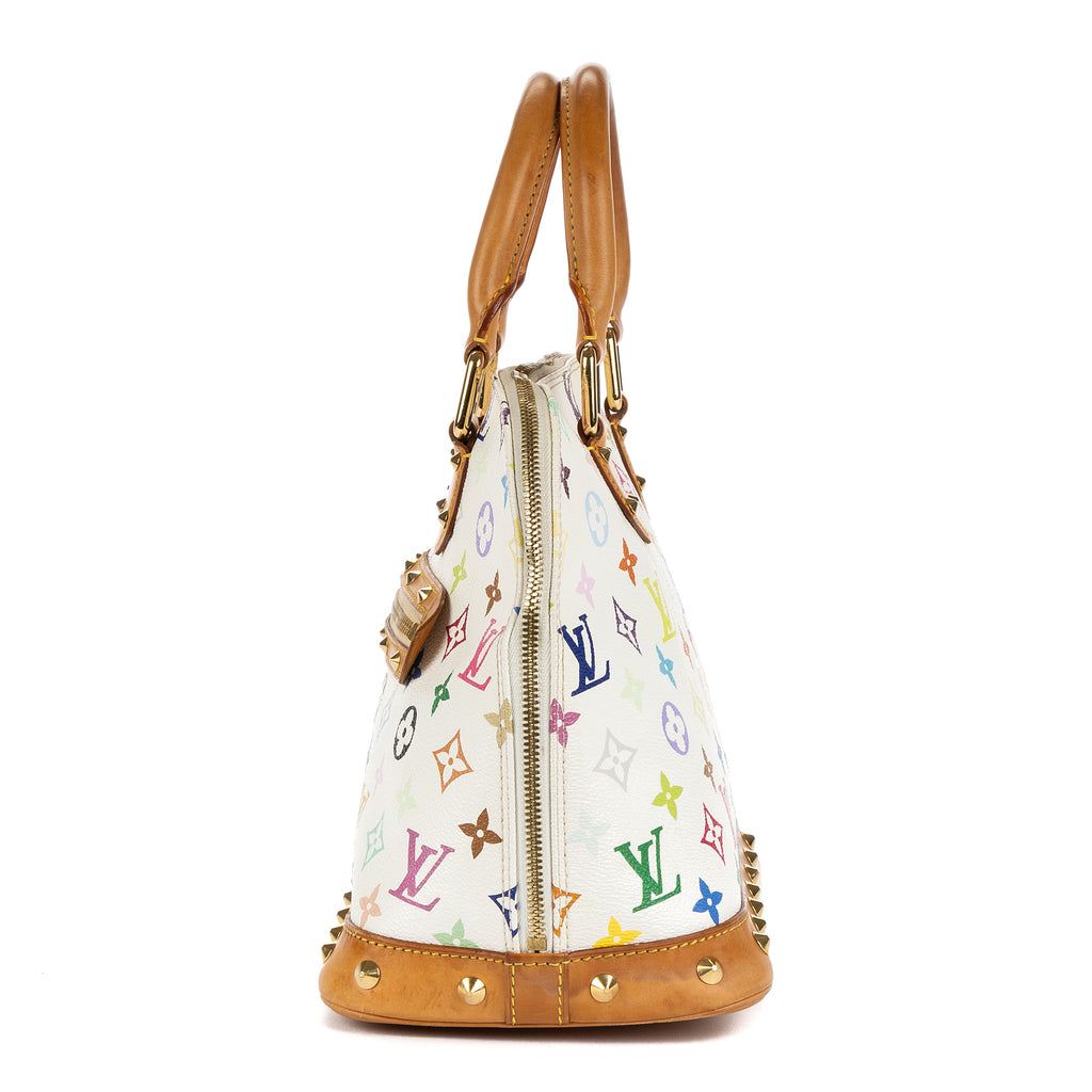 Bolso de mano Alma PM Lona Monogram Colorida Blanca
