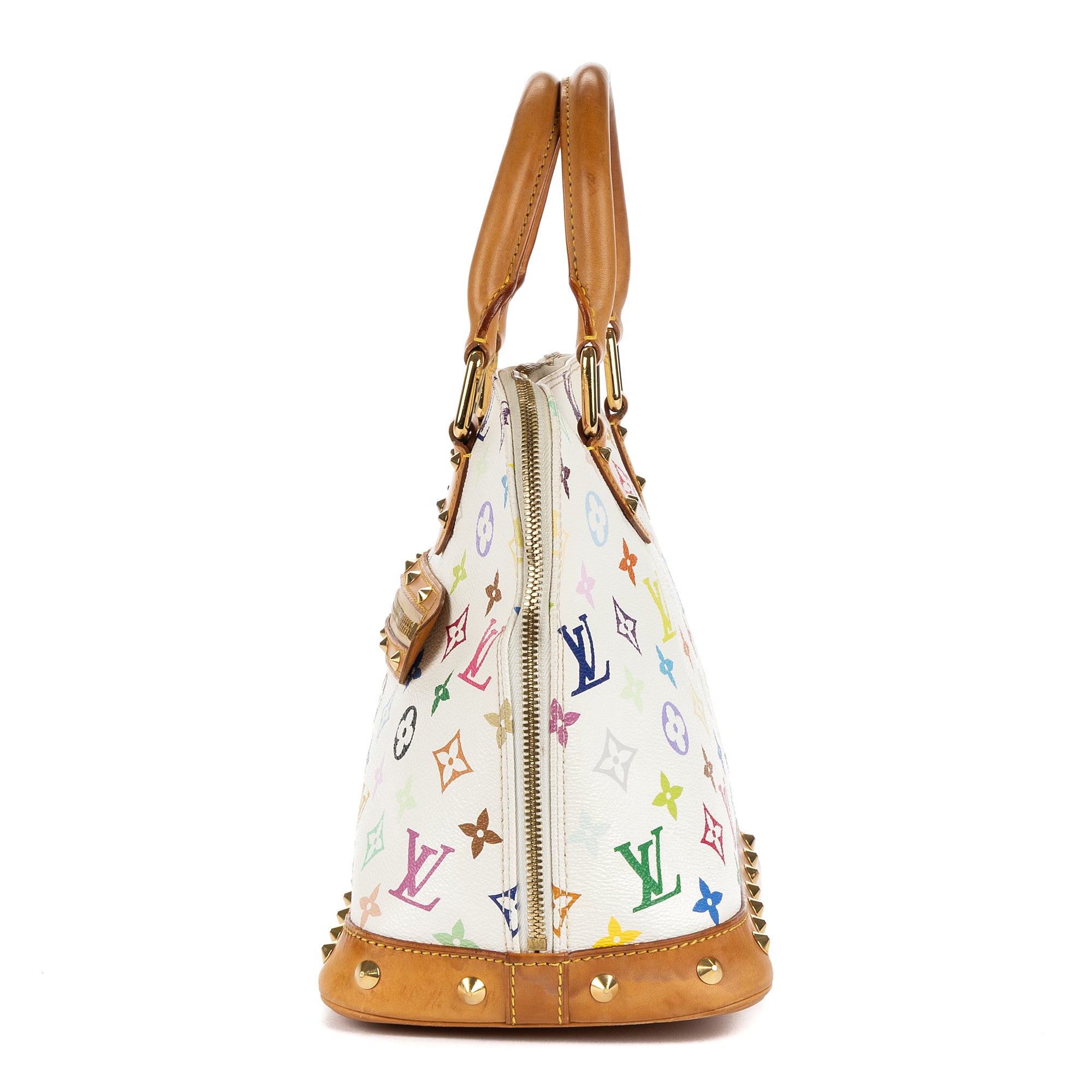 Bolso de mano Alma PM Lona Monogram Colorida Blanca