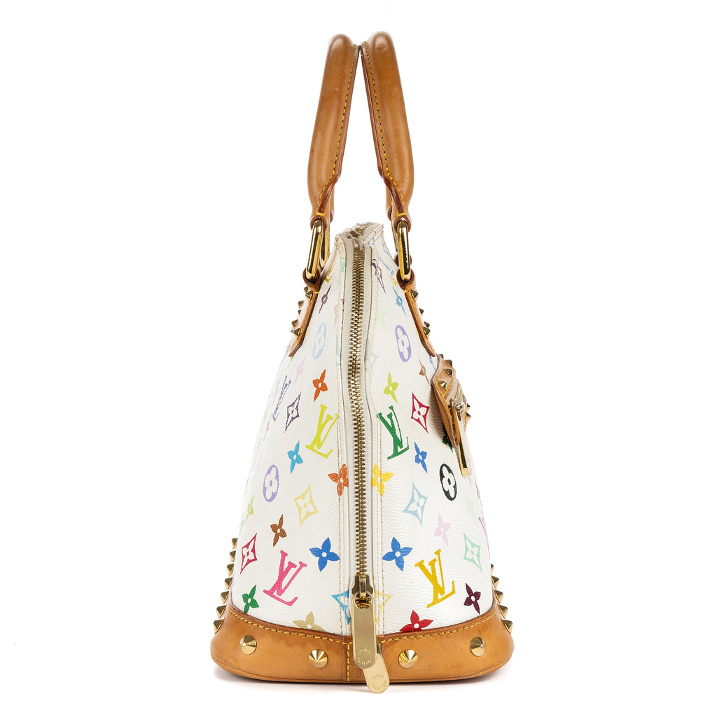 Bolso de mano Alma PM Lona Monogram Colorida Blanca