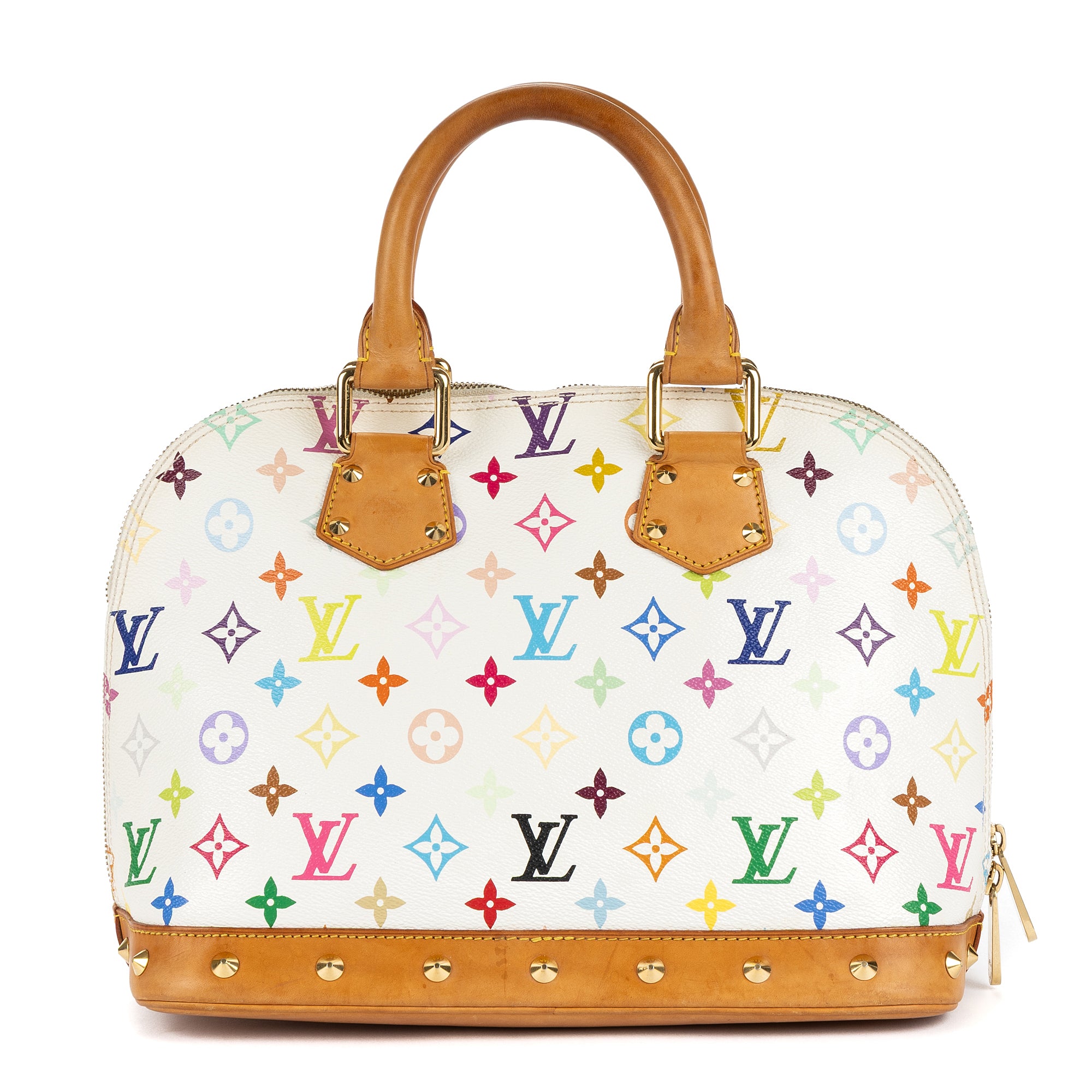 Bolso de mano Alma PM Lona Monogram Colorida Blanca