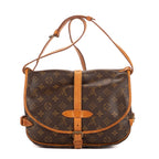 Crossbody Saumur PM Brown Monogram Canvas
