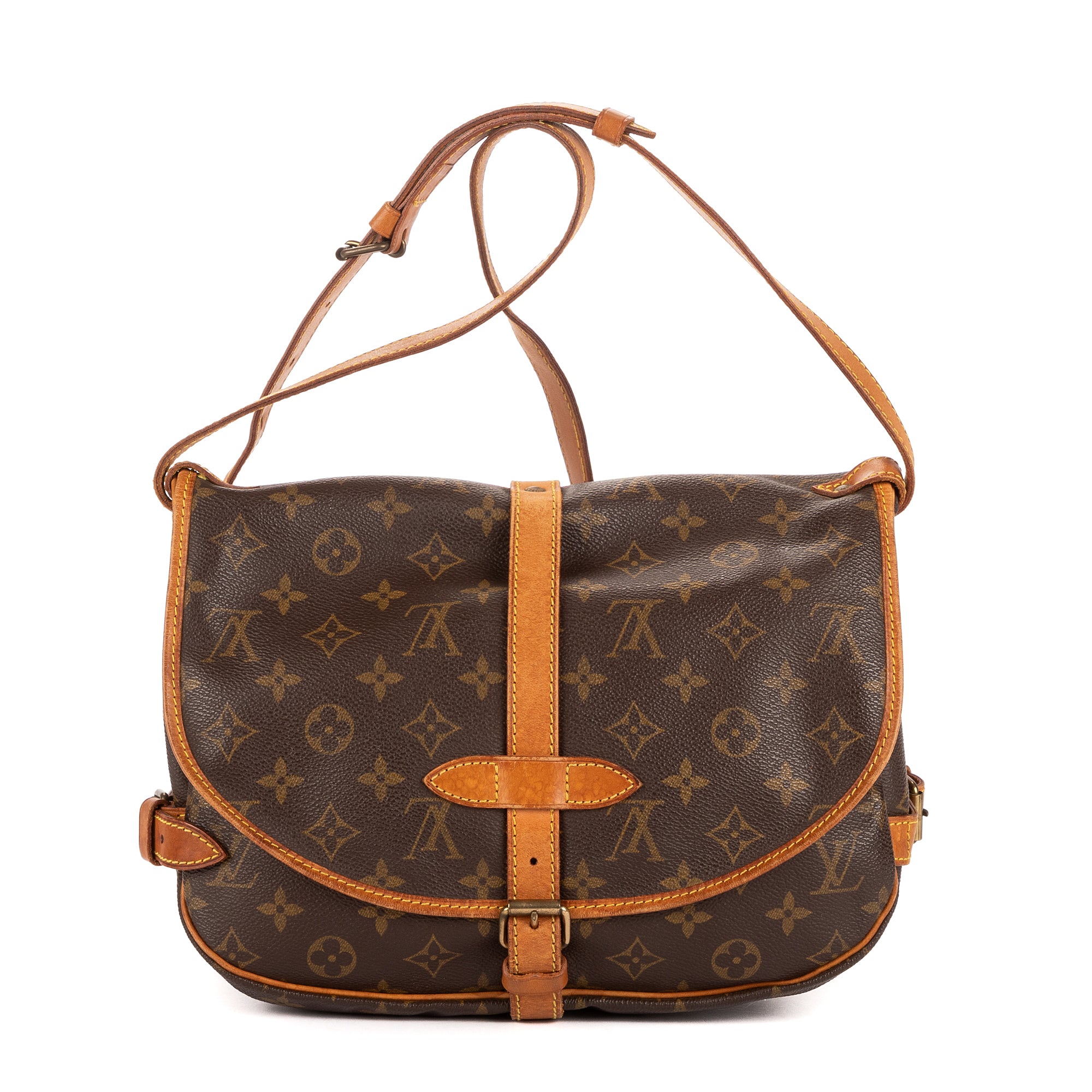 Crossbody Saumur PM Brown Monogram Canvas