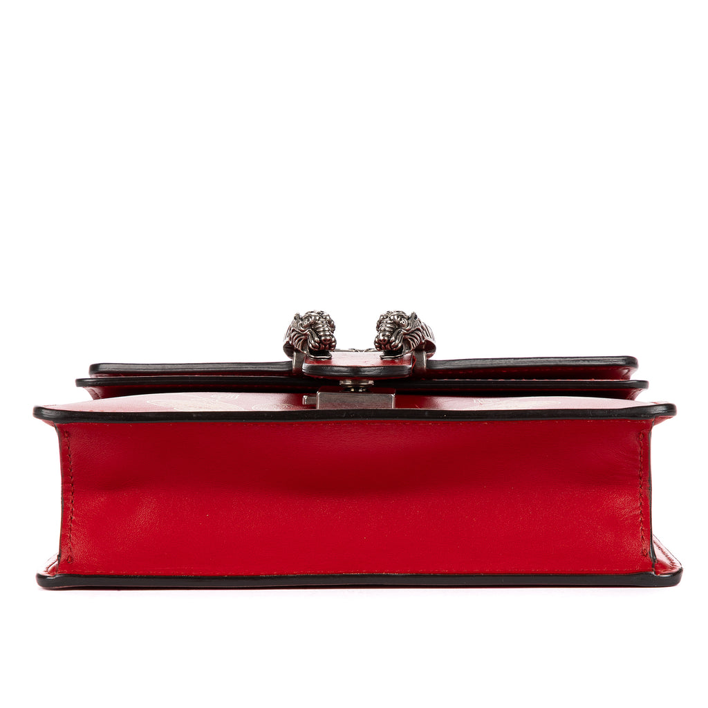 Bolso de hombro edición limitada Año Nuevo Chino Dionysus mini piel lisa roja