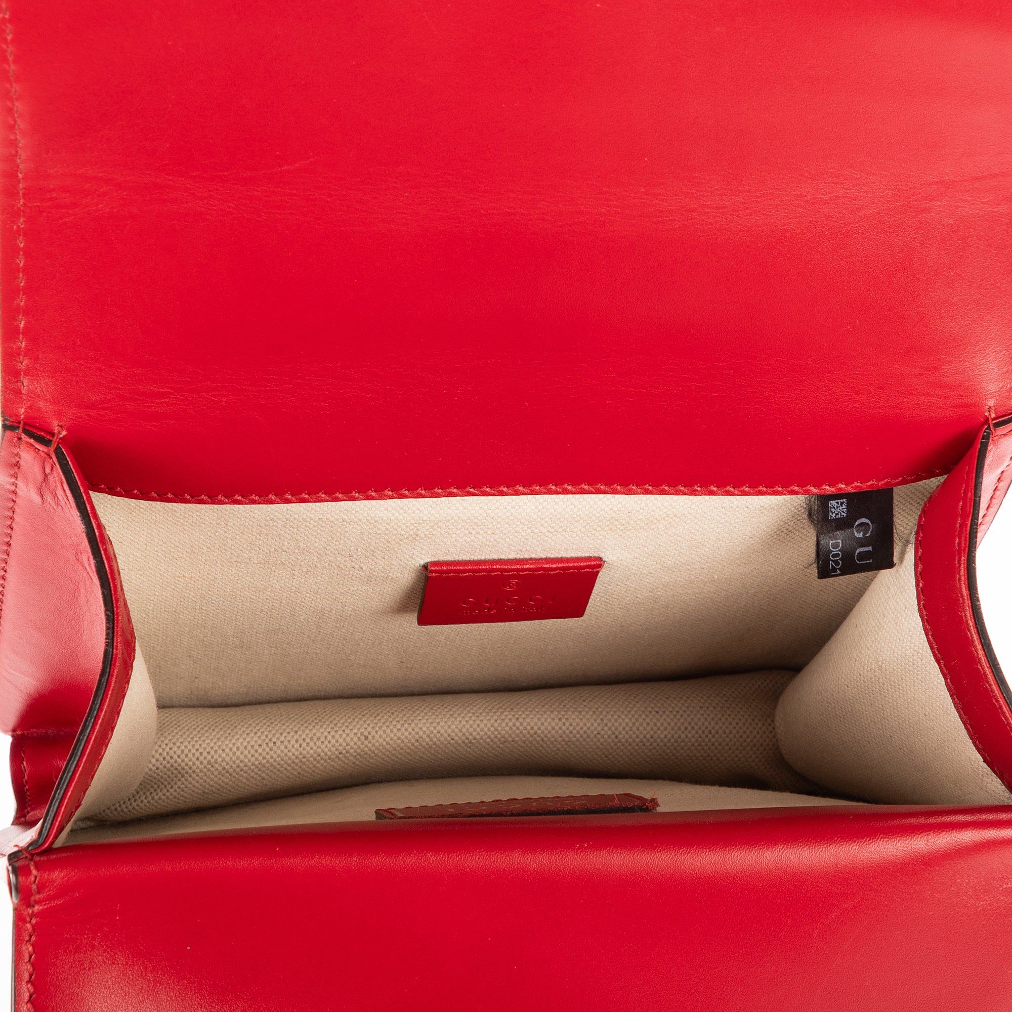 Bolso de hombro edición limitada Año Nuevo Chino Dionysus mini piel lisa roja