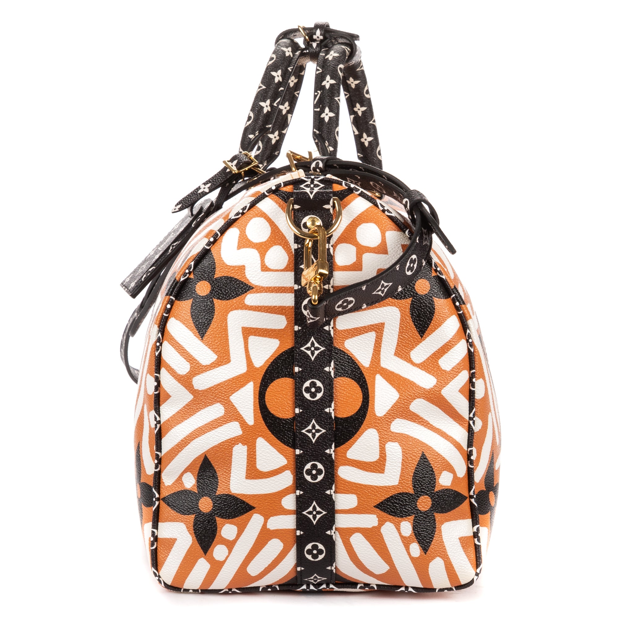 Travel Bag Crafty Collection Keepall Orange Vibrant allover print oversized Monogram Canvas