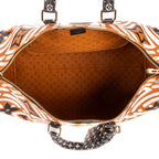 Travel Bag Crafty Collection Keepall Orange Vibrant allover print oversized Monogram Canvas