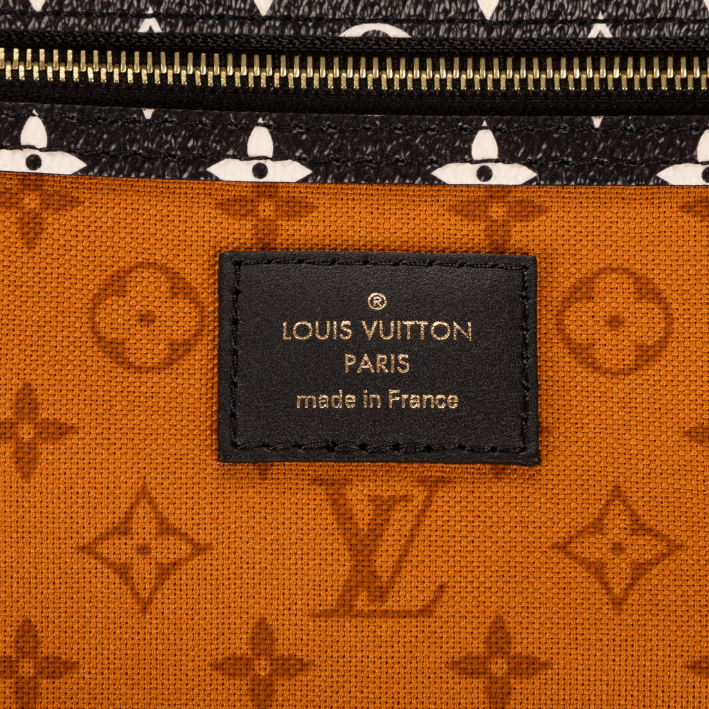 Travel Bag Crafty Collection Keepall Orange Vibrant allover print oversized Monogram Canvas