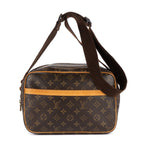 Shoulder Bag Reporter PM Brown Monogram Canvas