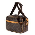 Shoulder Bag Reporter PM Brown Monogram Canvas