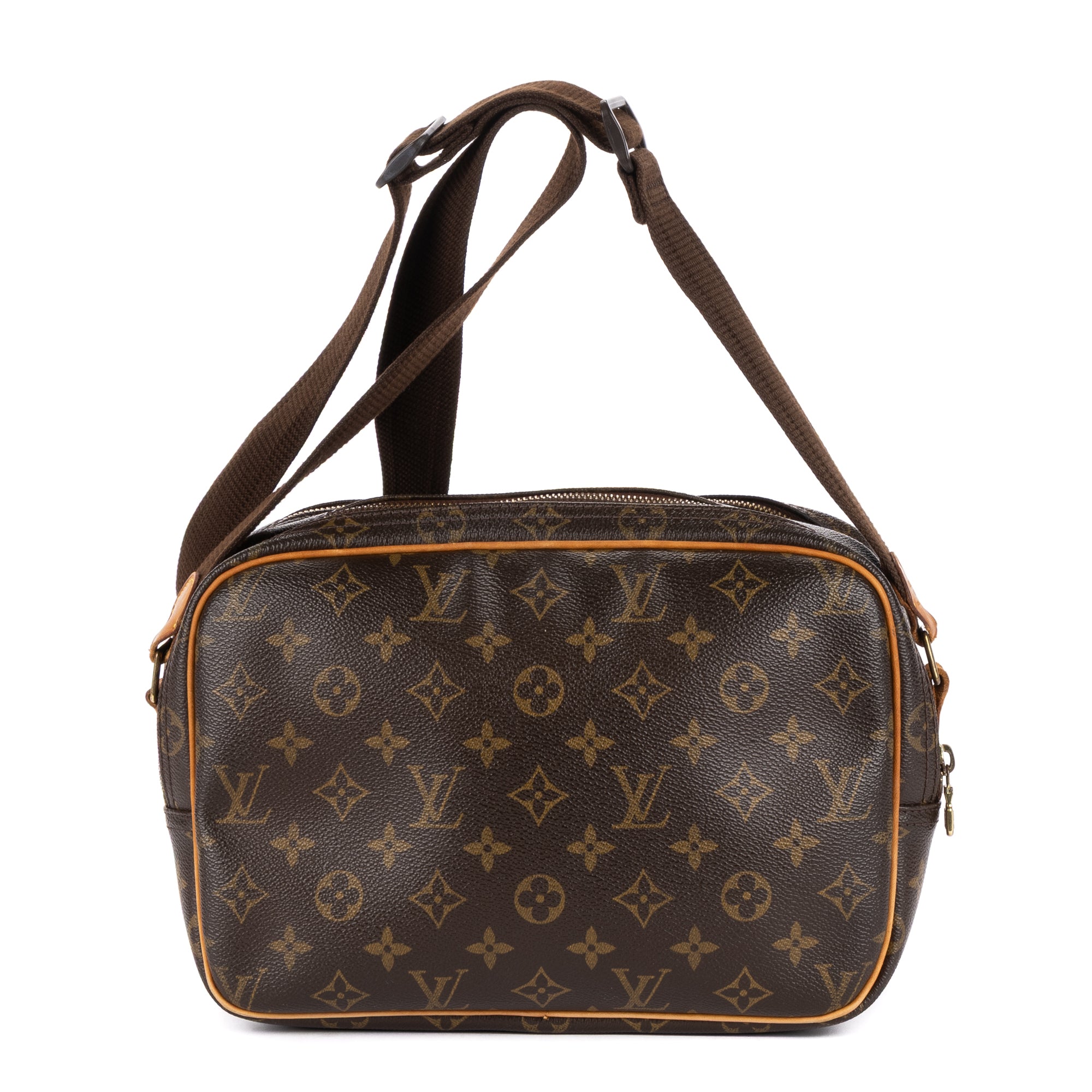 Shoulder Bag Reporter PM Brown Monogram Canvas