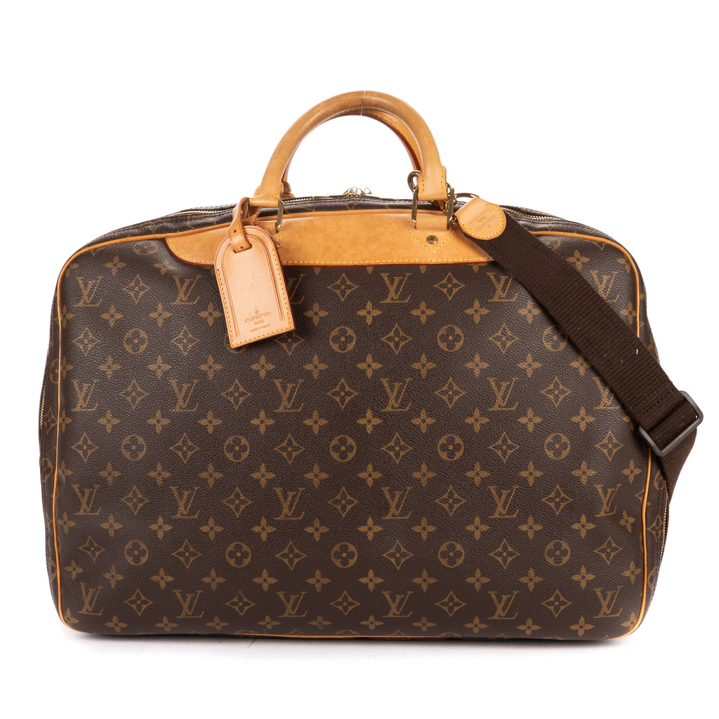 Handbag Alizé 24h Boston Brown Monogram Canvas