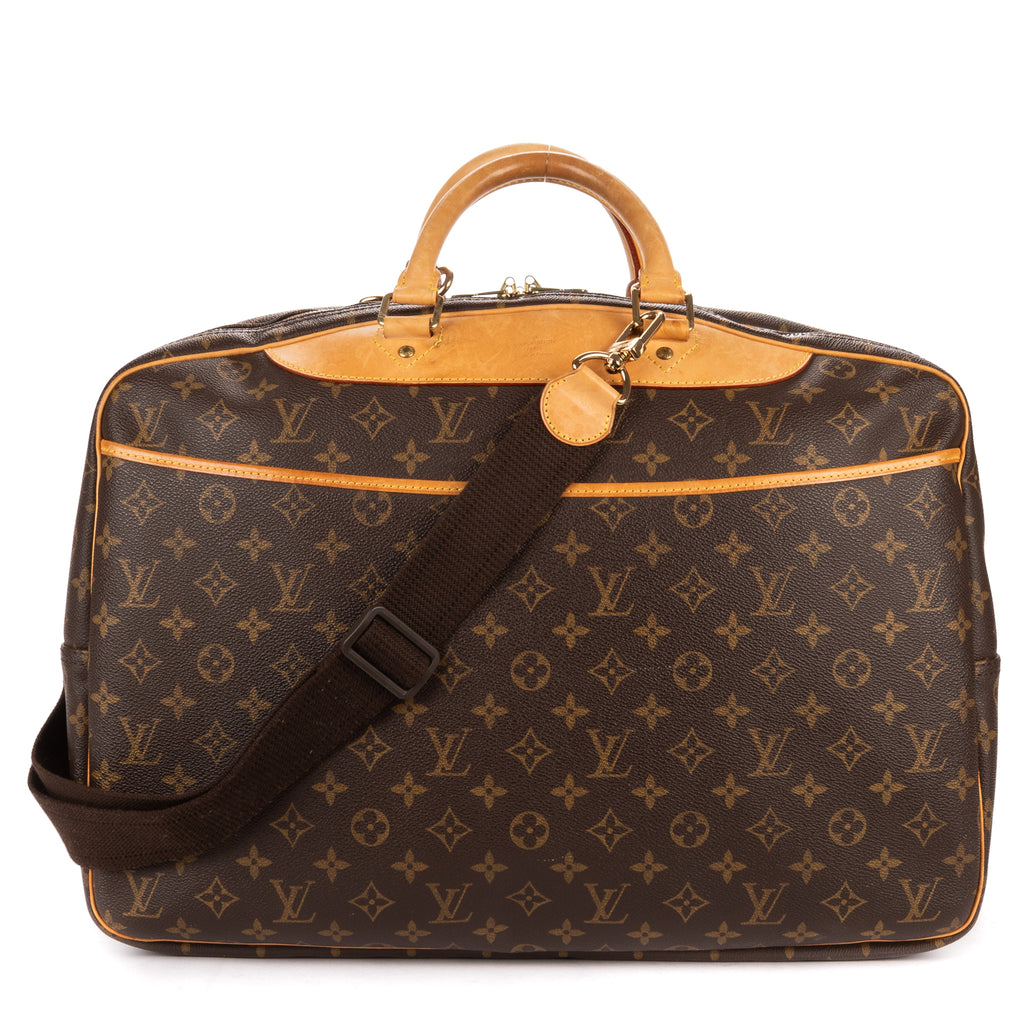 Handbag Alizé 24h Boston Brown Monogram Canvas