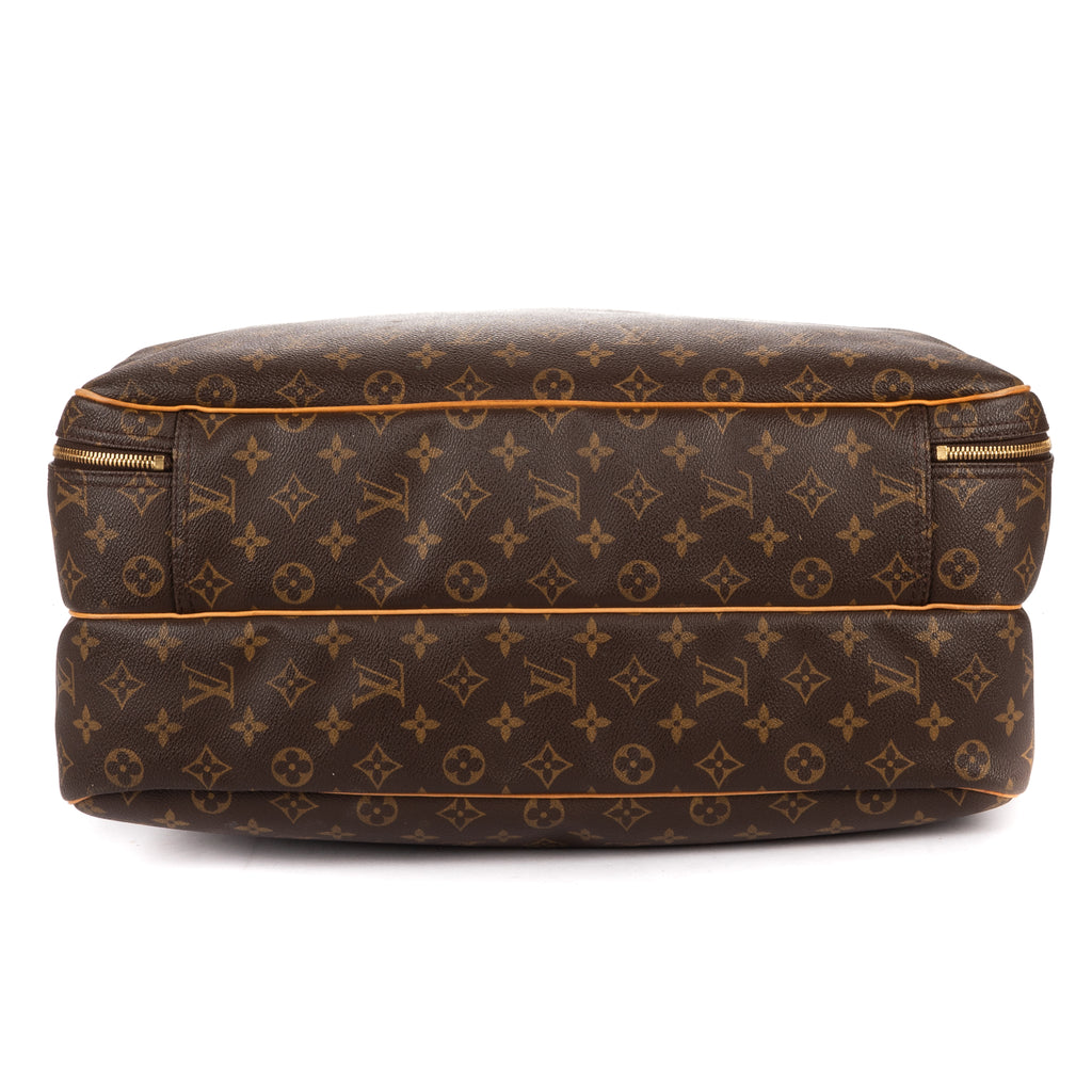 Handbag Alizé 24h Boston Brown Monogram Canvas